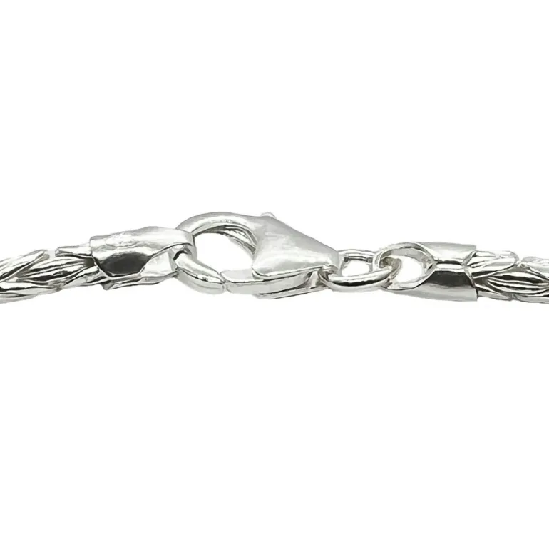 Massiv Rund Kejsarlänk Silver - Halsband 2 mm