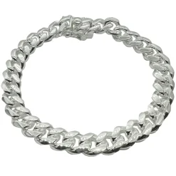 Pansarlänk Armband med Kistlås - 9 mm