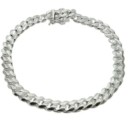 Pansarlänk Armband med Kistlås - 6,75 mm