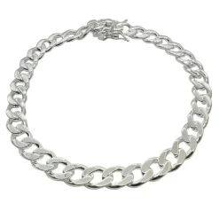 Pansarlänk Armband med Kistlås - 6,5 mm