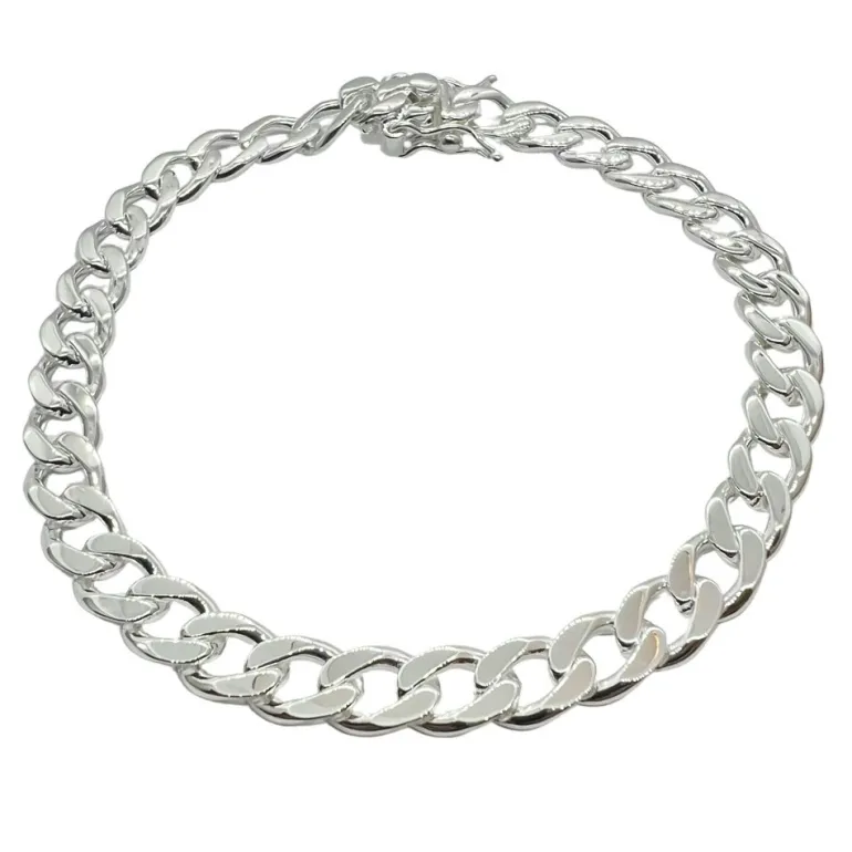 Pansarlänk Armband med Kistlås - 6,5 mm