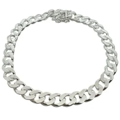 Pansarlänk Armband med Kistlås - 7,5 mm