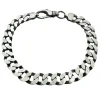 Pansarlänk Armband Oxiderat Silver - 8 mm