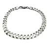 Pansarlänk Armband Oxiderat Silver - 7 mm