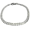 Pansarlänk Armband Oxiderat Silver - 5 mm