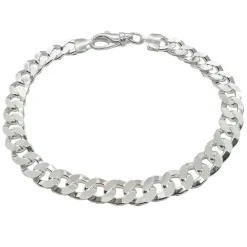 Pansarlänk Armband Silver - 7 mm