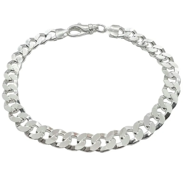Pansarlänk Armband Silver - 7 mm