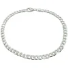 Pansarlänk Armband Silver - 4 mm