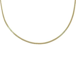 Pansarlänk Förgyllt Silver - 1 mm