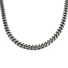 Pansarlänk Halsband Ovalslipad - Oxiderat Silver - 5,8 mm
