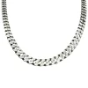 Pansarlänk Halsband Oxiderat Silver - 7 mm