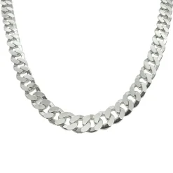 Pansarlänk Halsband Silver - 7,8 mm