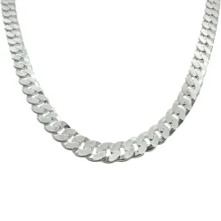 Pansarlänk Halsband Silver - 7 mm