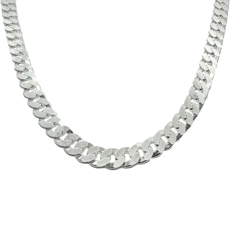 Pansarlänk Halsband Silver - 7 mm