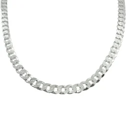 Pansarlänk Halsband Silver - 5,6 mm