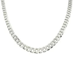 Pansarlänk Halsband Silver - 5 mm