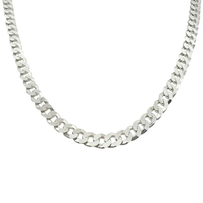 Pansarlänk Halsband Silver - 5 mm