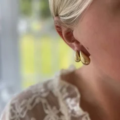 Örhängen Drop Guld 18K - 10 x 17 mm