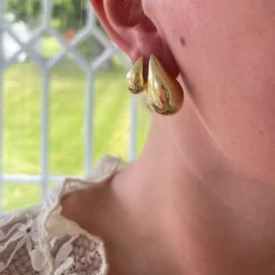 Örhängen Drop Guld 18K - 15 x 27 mm
