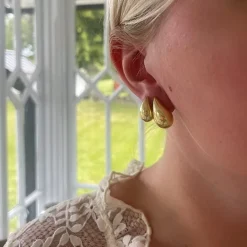 Örhängen Drop Guld 18K - 12,5 x 21 mm