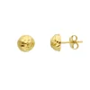 Örhängen Hamrad Halvkula 18K Guld - 8mm