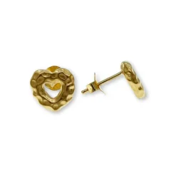 Örhängen Heart Förgyllt Silver