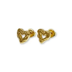 Örhängen Heart Förgyllt Silver