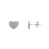 Örhängen Heart med cz-stenar 18K vitguld