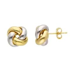 Örhängen Knot Bicolore Guld 18K