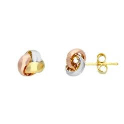 Örhängen Knot Tricolore Guld 18K