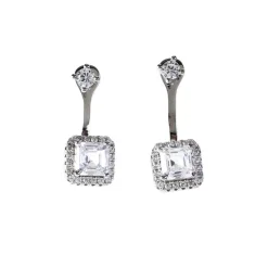 Örhängen Luxury Sparkling Rhodinerat Silver