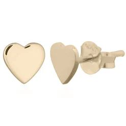 Örhängen Mini Heart Förgyllt Silver