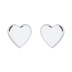 Örhängen Mini Heart Rhodinerat Silver
