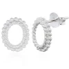 Örhängen Oval Twisted Wire Silver