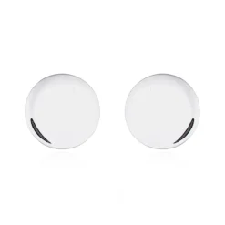 Örhängen Round Disc Silver