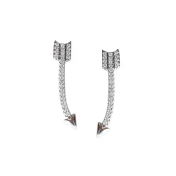 Örhängen Sparkling Arrow Rhodinerat Silver