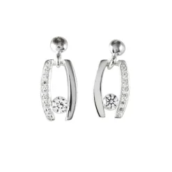 Örhängen Sparkling Freja Silver