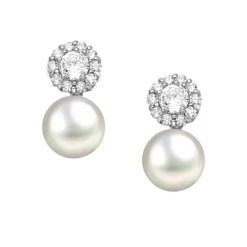 Örhängen Sparkling Pearl Silver