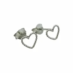 Örhängen Swirl Heart Silver