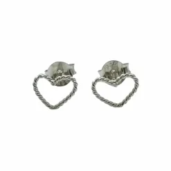 Örhängen Swirl Heart Silver