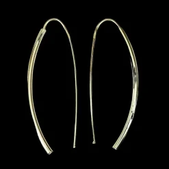 Örhängen Thin Förgyllt Silver
