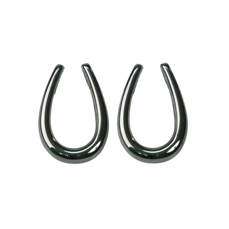 Örhängen Unique Black Silver
