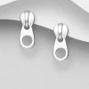 Örhängen Zipper Silver