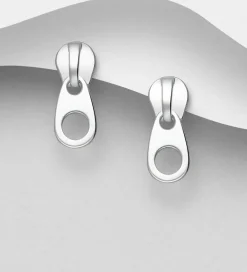 Örhängen Zipper Silver