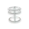 Ring 3 Lines Sparkling Silver