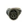 Ring Anchor Oxiderat Silver