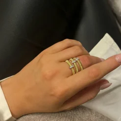 Ring Aurora Förgyllt Silver