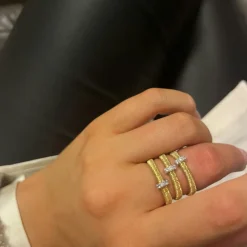Ring Aurora Förgyllt Silver