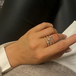 Ring Aurora Roséförgyllt Silver