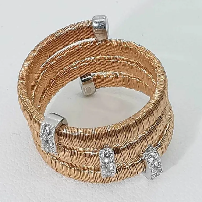 Ring Aurora Roséförgyllt Silver
